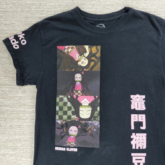 Demon Slayer Nezuko Kamado Anime Shirt Small Black Graphic Print Japanese Manga - Picture 7 of 10